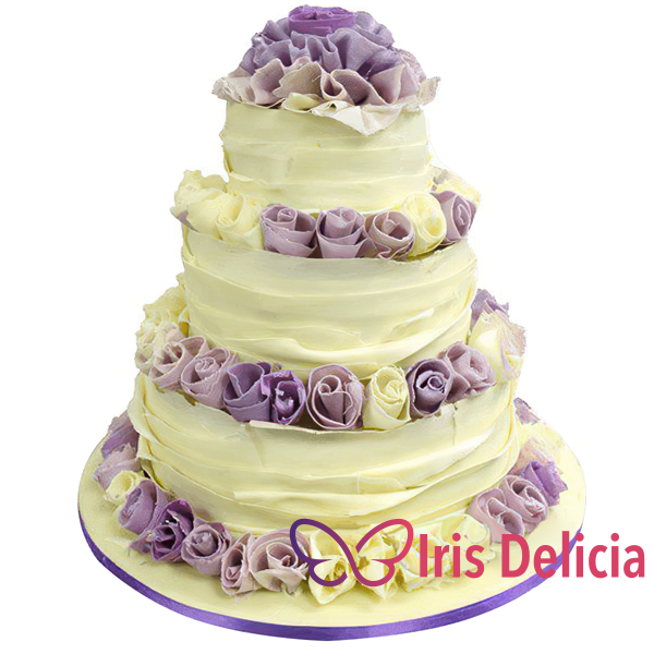Изображение Свадебный торт Роза  Пурпурная Кондитерская Iris Delicia