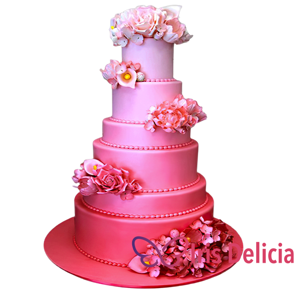 Изображение Свадебный торт Градиентная Любовь Кондитерская Iris Delicia