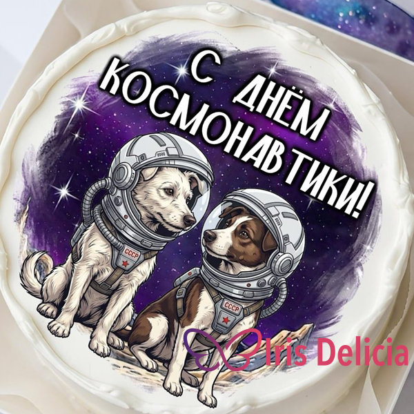 Бенто Maxi «Белка и Стрелка», в комплект входит 1 свеча, 1 ложечка, 1000г фото