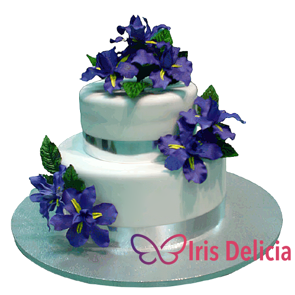 Изображение Свадебный торт Синие Ирисы Кондитерская Iris Delicia