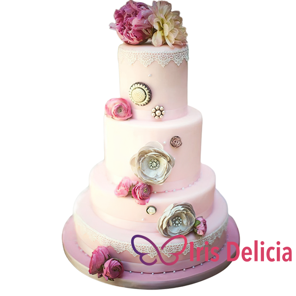 Изображение Свадебный торт Цветочный пунш № 4548 Кондитерская Iris Delicia