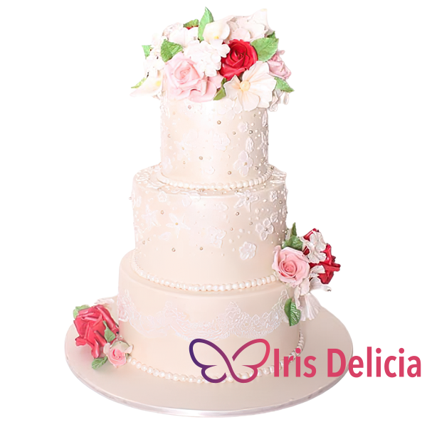 Изображение Свадебный торт №1087 Кондитерская Iris Delicia