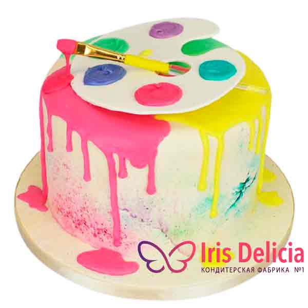 Детский торт Палитра с Красками по цене 990 руб./ заказать в кондитерской  Iris Delicia