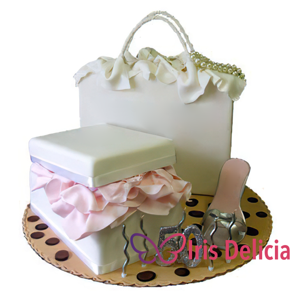 Изображение Праздничный торт Для прекрасной леди  № 4054 Кондитерская Iris Delicia