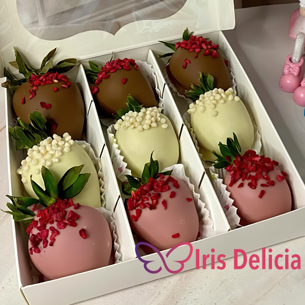 Набор клубника в шоколаде №20 (6 ягод - 890 руб; 9 ягод - 1790 руб; 12 ягод - 2290 руб; 16 ягод - 3090 руб; 20 ягод - 3690 руб; 25 ягод - 4490 руб) фото