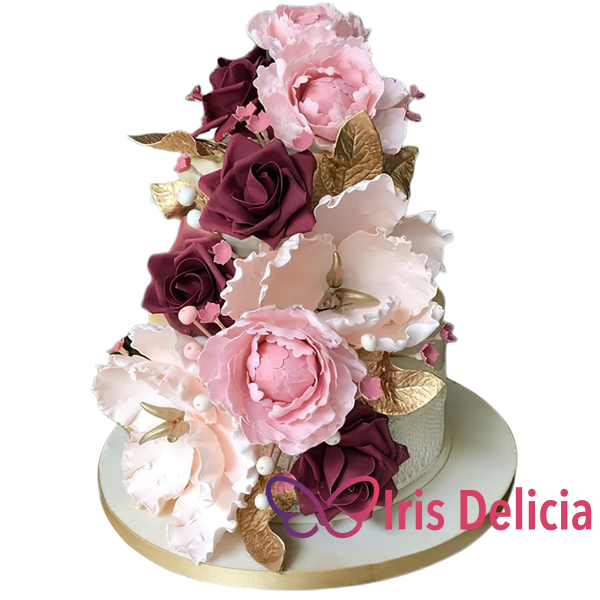 Изображение Свадебный торт Водопад из Лепестков № 4567 Кондитерская Iris Delicia