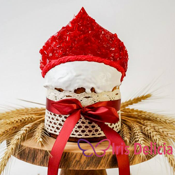 Пасхальный кулич №105, 1200 г (цена указана без стоимости фигурок) фото