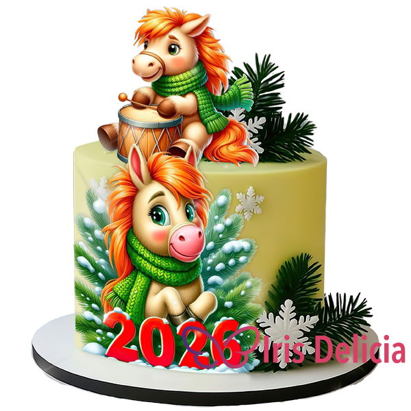 Новогодний торт №1131 фото