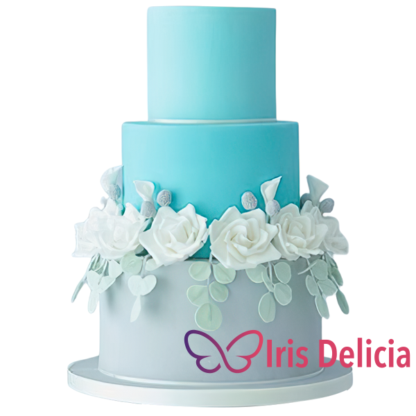 Изображение Свадебный торт Голубой № 4538 Кондитерская Iris Delicia