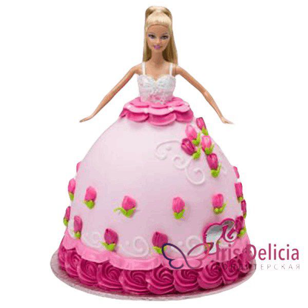 Торт кукла Барби из крема (78 фото)