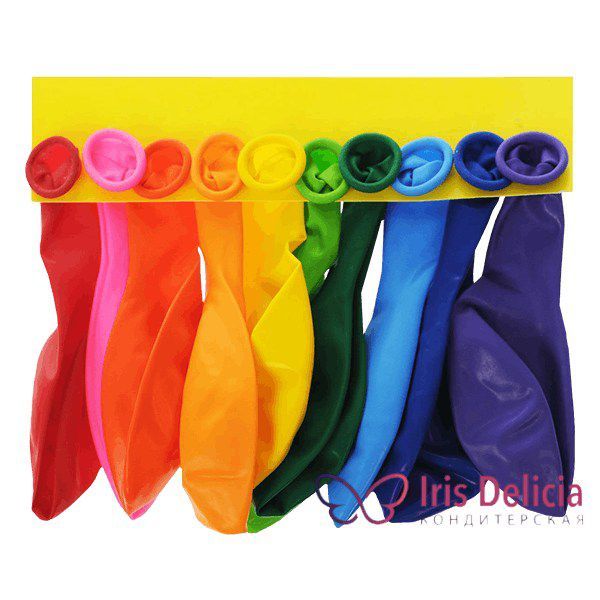 Набор Воздушных Шариков Многоцветное Ассорти 10шт фото