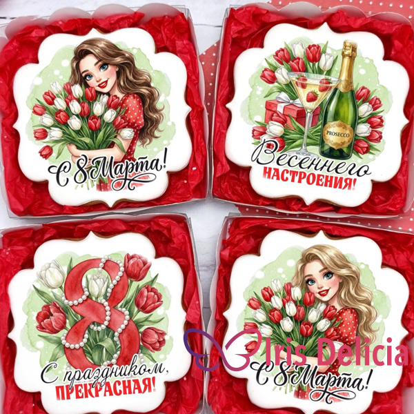 Имбирный пряник на 8 Марта №5 фото