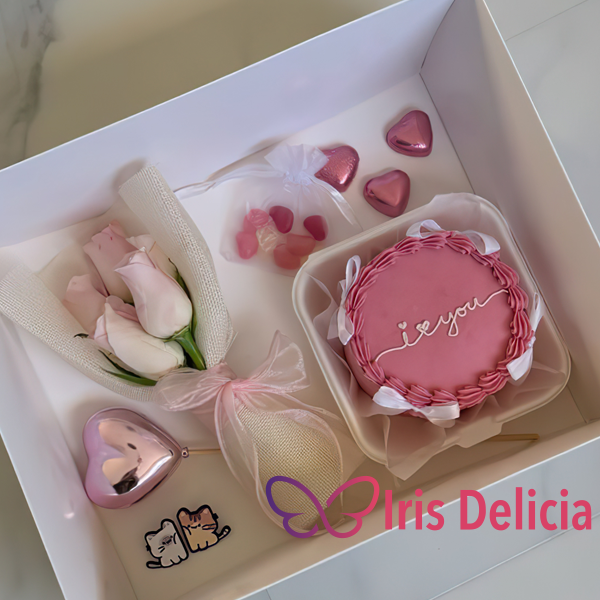 Набор бенто торт с цветами №2 фото