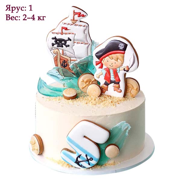 Пиратский торт на заказ – праздник для детей и взрослых